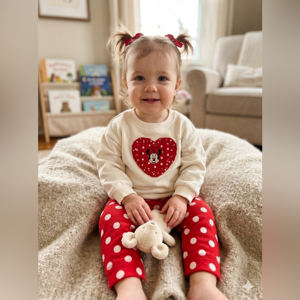 Old Navy Red and White Kids Matching Set
